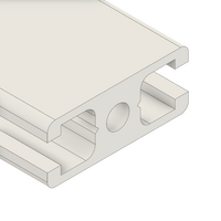 MODULAR SOLUTIONS EXTRUDED PROFILE&lt;br&gt;45MM X 18.5MM 2-SLOTS, CUT TO THE LENGTH OF 1000 MM